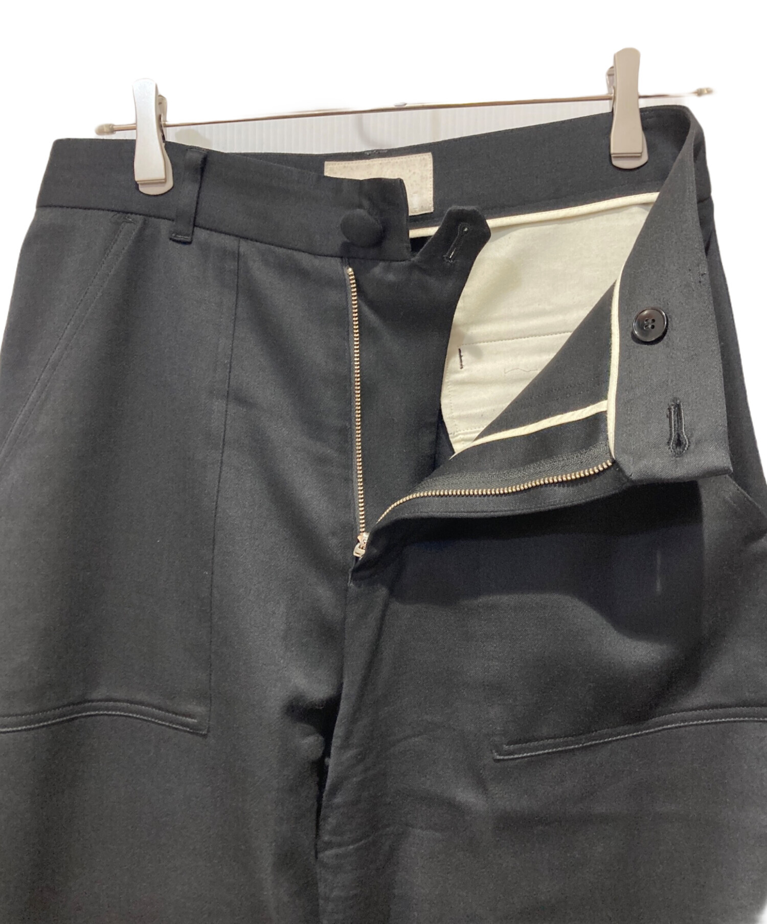 中古・古着通販】ORIMI (オリミ) BIGBIGSLACKS ブラック サイズ: 2