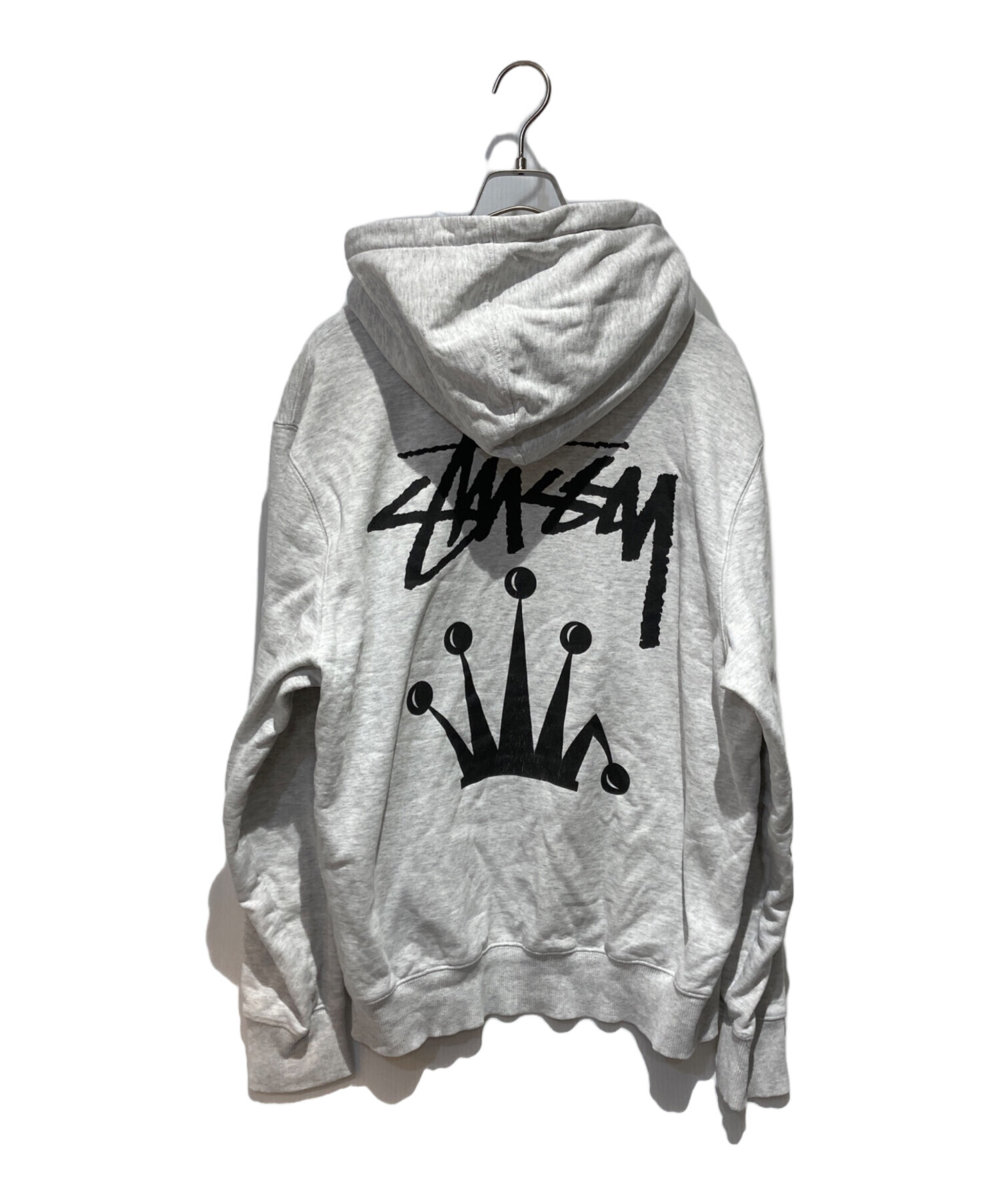 中古・古着通販】stussy (ステューシー) STOCK CROWN HOODIE グレー 