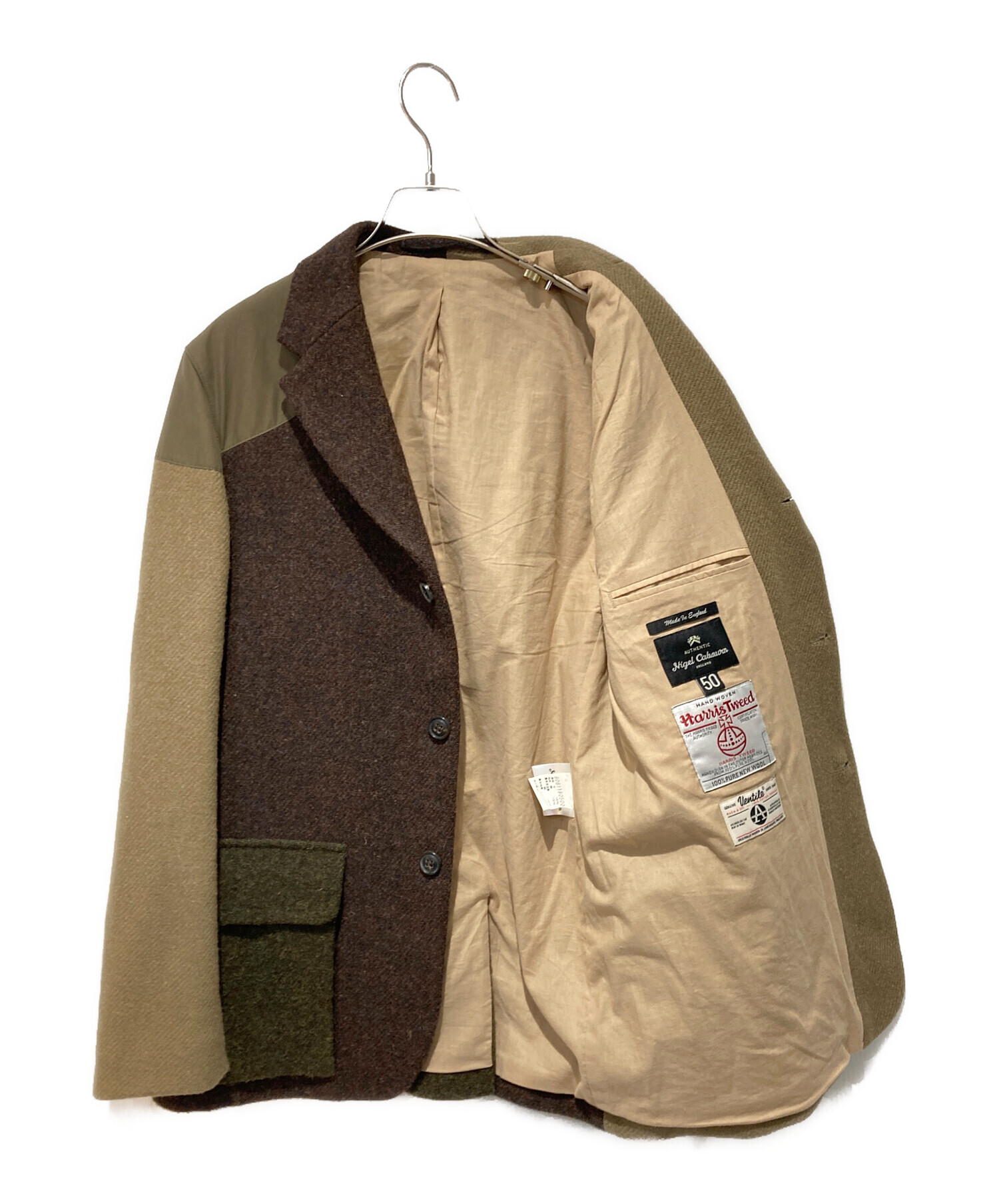 伊勢丹限定 ナイジェルケーボン マロリー クレイジー ハリスツイード ベンタイル 中古・古着通販】NIGEL CABOURN (ナイジェルケーボン) Harris Tweed