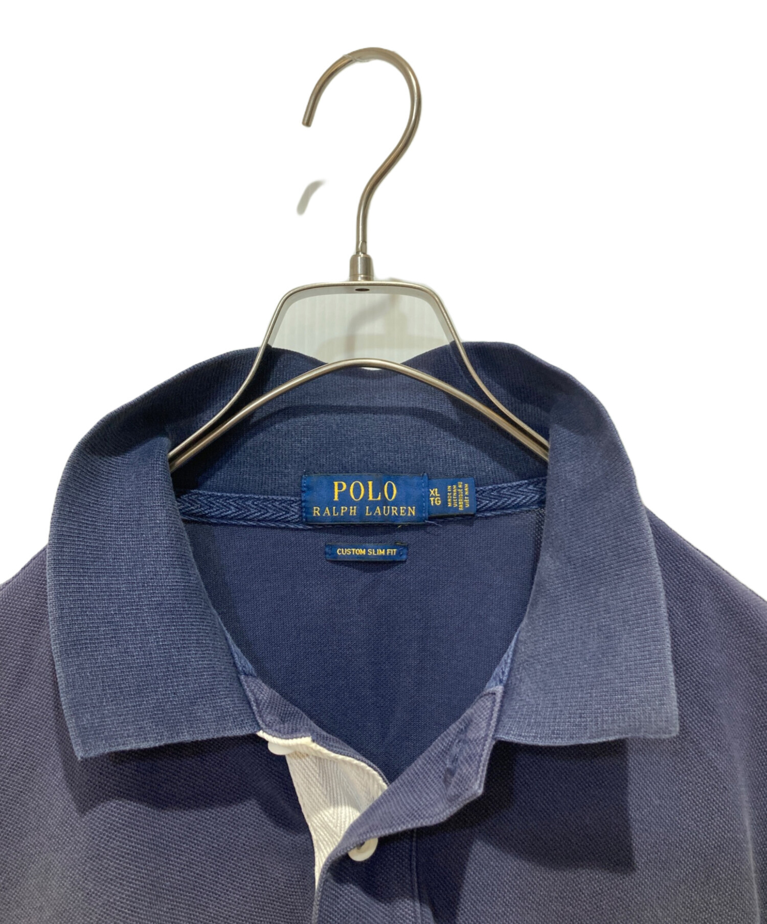 希少品正規品 Polo Ralph Lauren ポロシャツ ネイビー Lサイズ 中古・古着通販】POLO RALPH LAUREN (ポロ・ラルフローレン