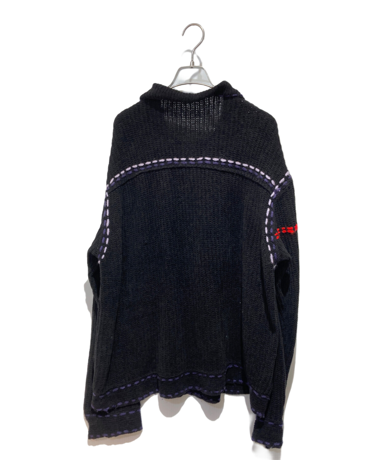 中古・古着通販】PHINGERIN (フィンガリン) PG Knit ブラック サイズ:M 