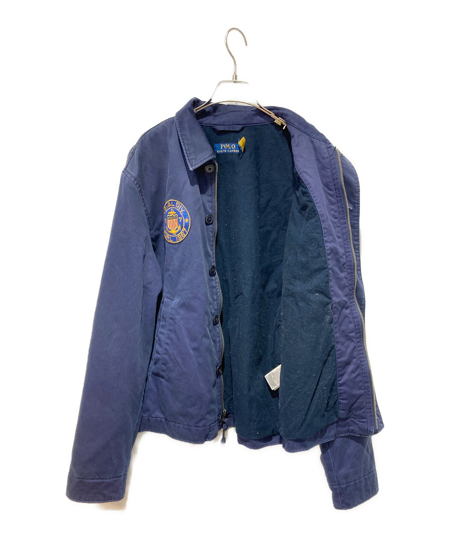 ポロラルフローレン デッキ フックジャケット 紺 M 中古・古着通販】POLO RALPH LAUREN (ポロ・ラルフローレン) デッキ