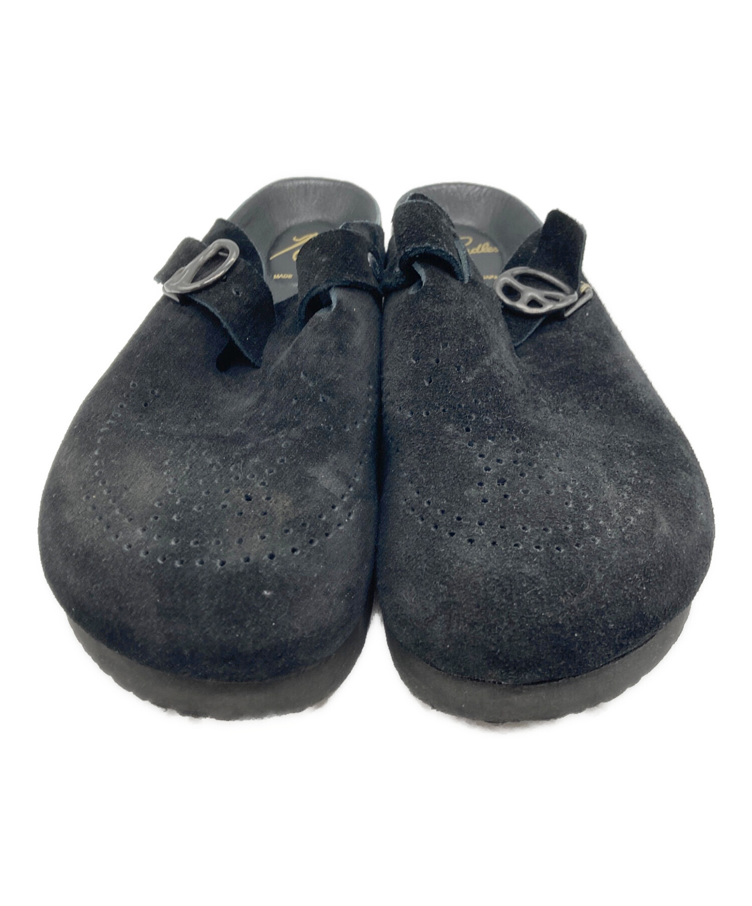 【中古】 リトルサイエンス 中古・古着通販】Needles (ニードルズ) CLOG SANDAL SUEDE LTHR