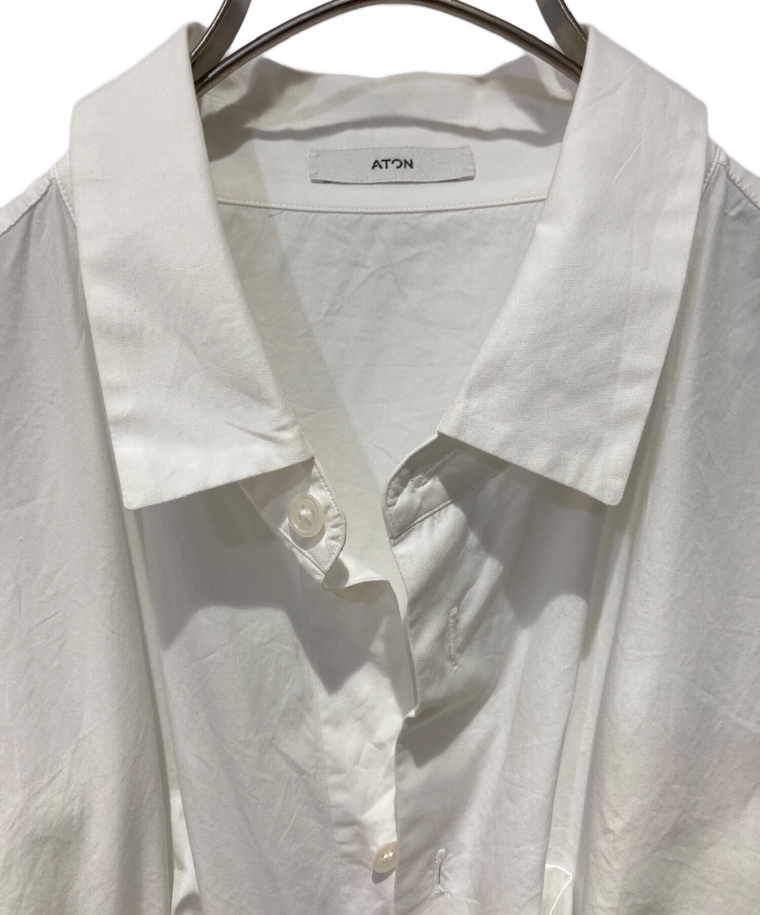 中古・古着通販】ATON (エイトン) SUVIN BROAD STANDARD SHIRT