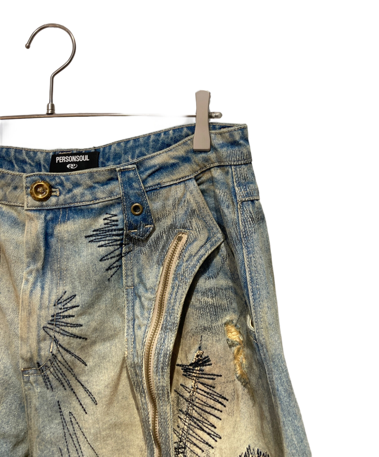 日本通販売 Personsoul PatcheEmbroidery Jeans