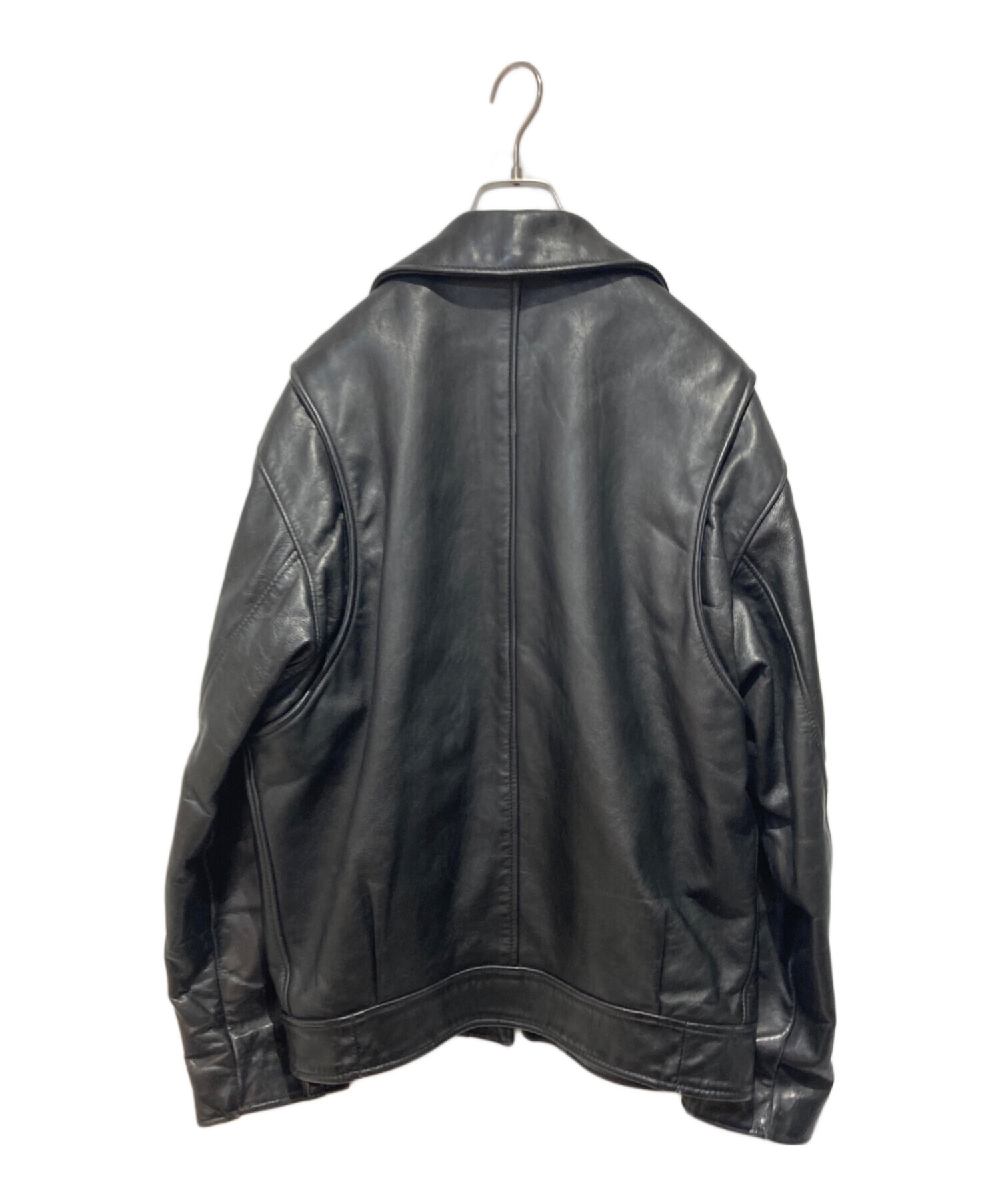 Schott ショット PERFECTO ポリスマンレザージャケット 黒 38 中古・古着通販】Schott (ショット) ポリスマンレザージャケット