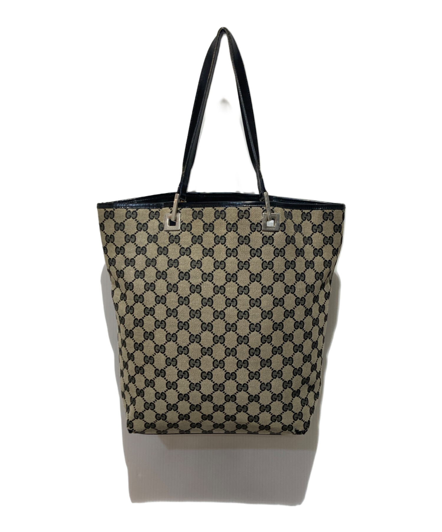 中古・古着通販】GUCCI (グッチ) GGキャンバストートバッグ ベージュ 