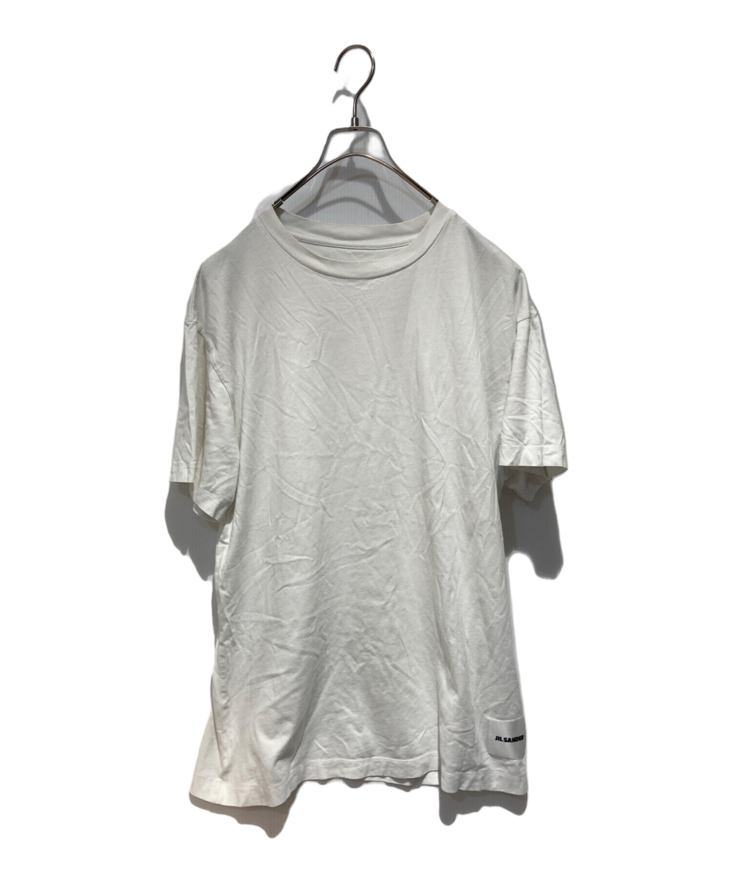 JIL SANDER+ ホワイト Tシャツ Lサイズ ジルサンダープラス 白 中古・古着通販】JIL SANDER+ (ジルサンダープラス) Tシャツ ホワイト