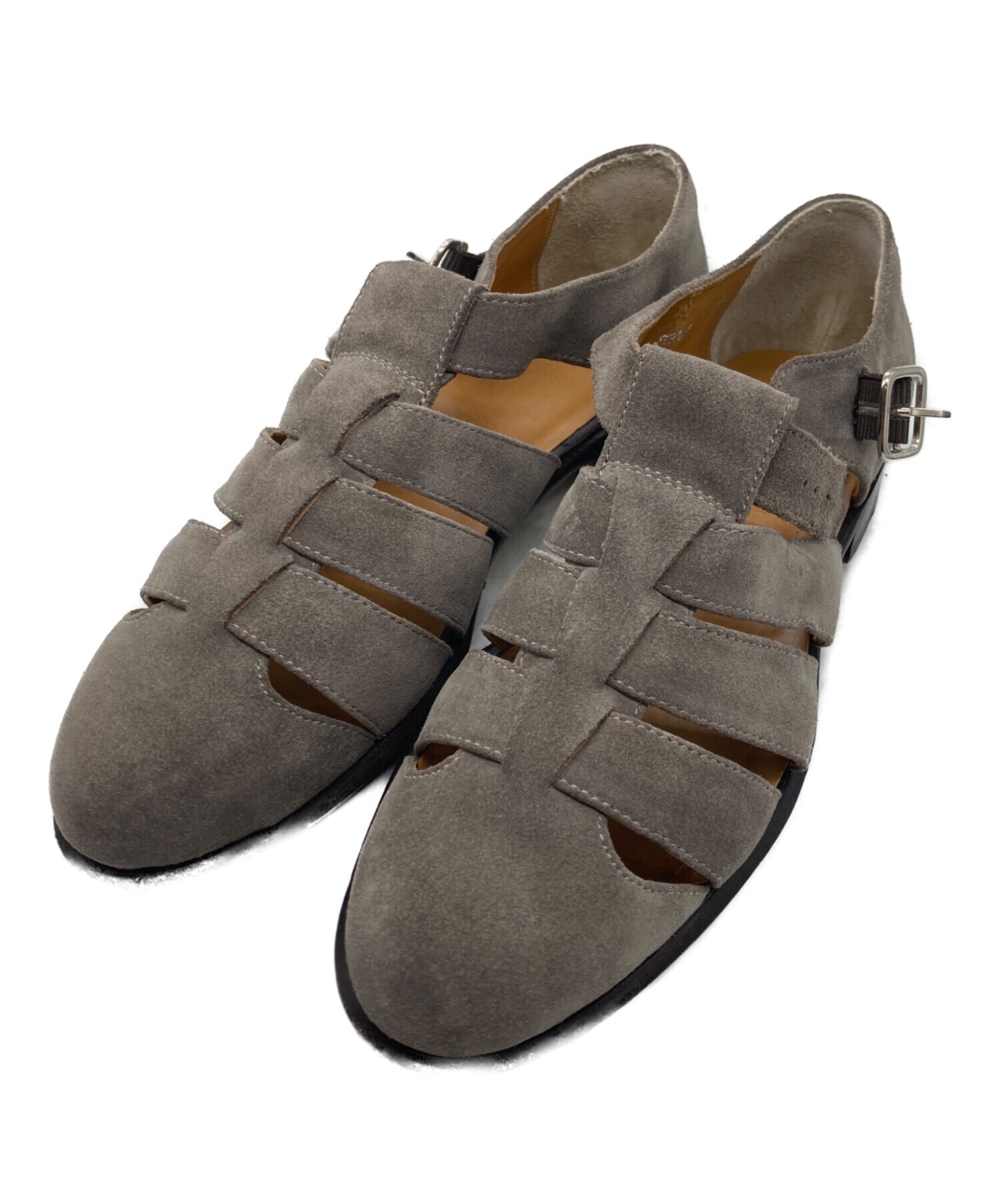 即決価格／POLPETTA ポルペッタ グルカサンダル 39 中古・古着通販】POLPETTA (ポルペッタ) グルカサンダル グレー サイズ
