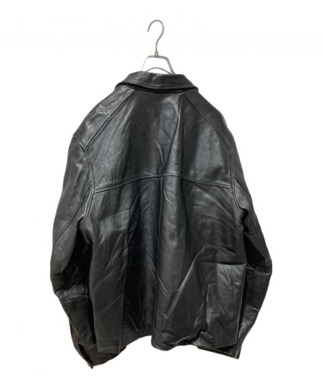 中古・古着通販】CHAPS (チャップス) レザージャケット ブラック 中古・古着通販】CHAPS (チャップス) レザージャケット ブラック