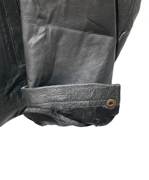 中古・古着通販】CHAPS (チャップス) レザージャケット ブラック 中古・古着通販】CHAPS (チャップス) レザージャケット ブラック