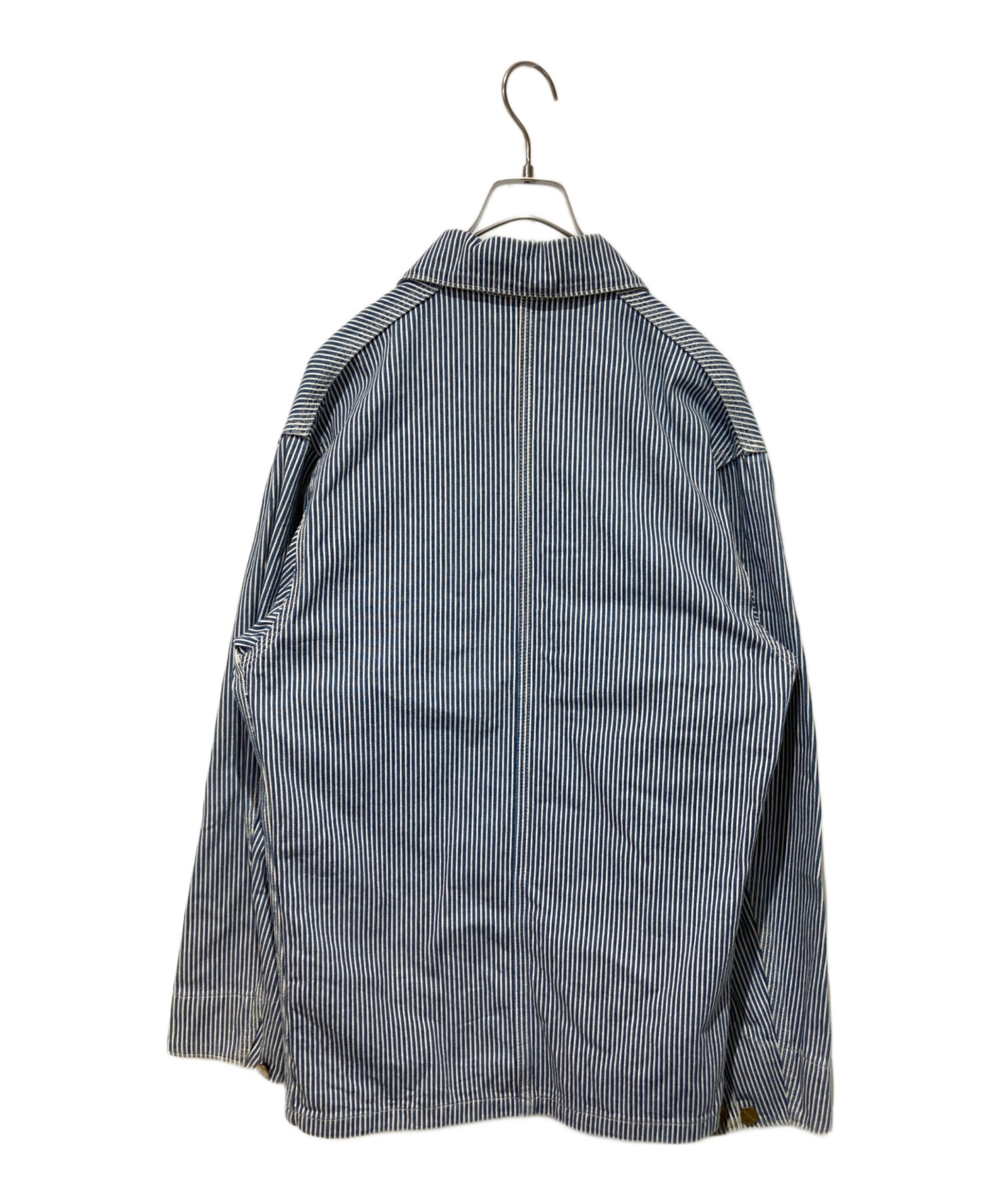 中古・古着通販】CarHartt (カーハート) Hickory Stripe Jacket ブルー