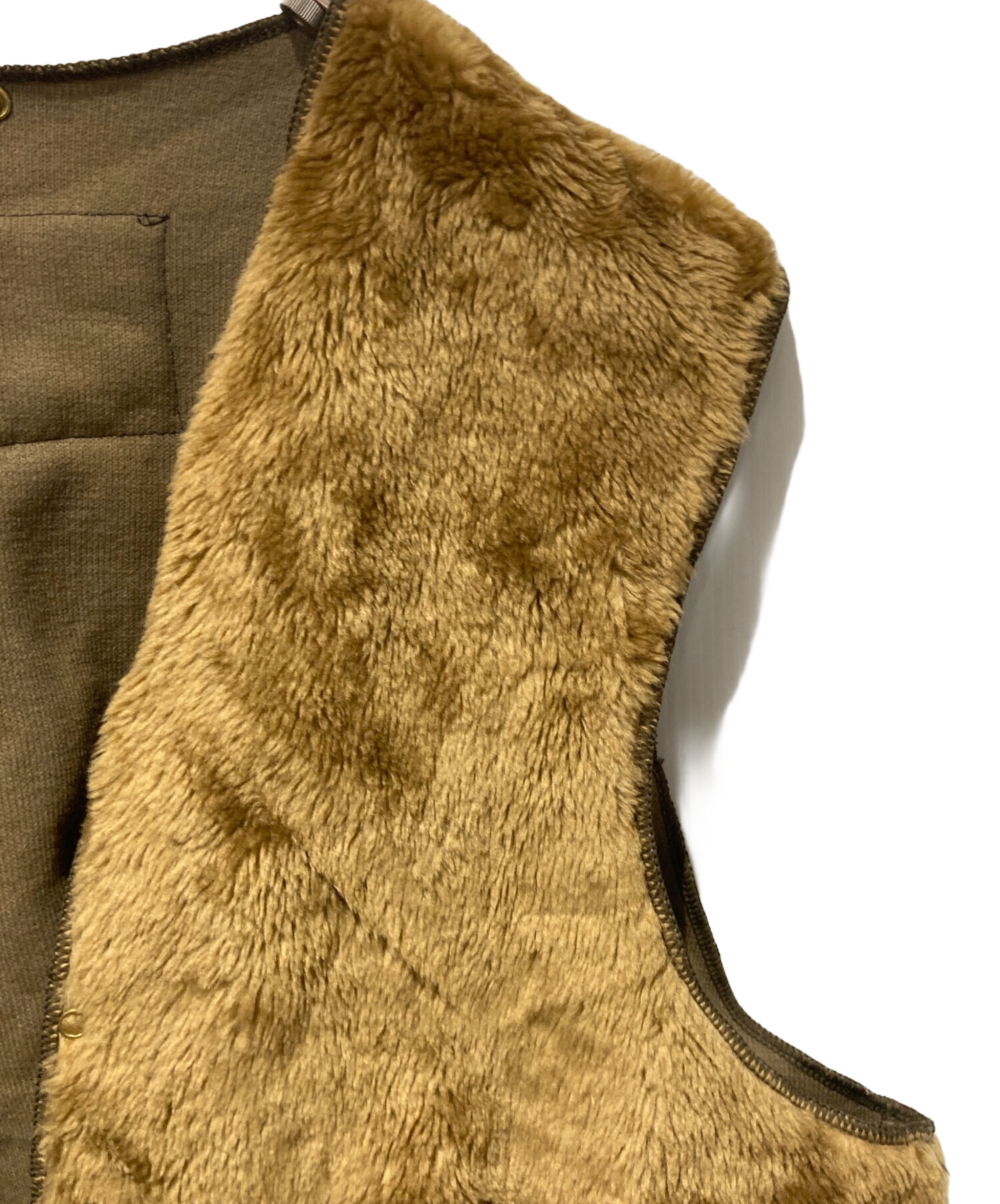 中古・古着通販】Barbour (バブアー) ファーライナーベスト ブラウン