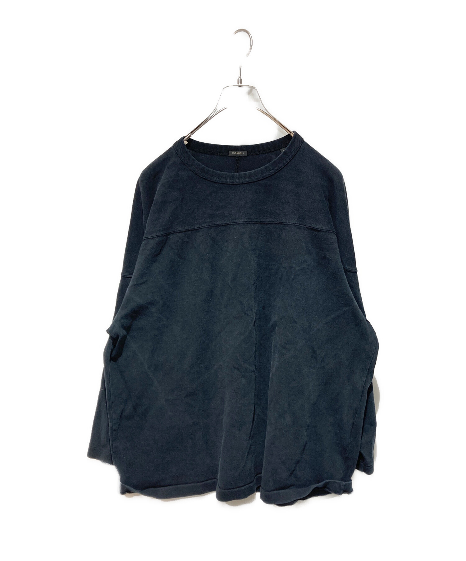 中古・古着通販】COMOLI (コモリ) フットボールTシャツ ブラック 