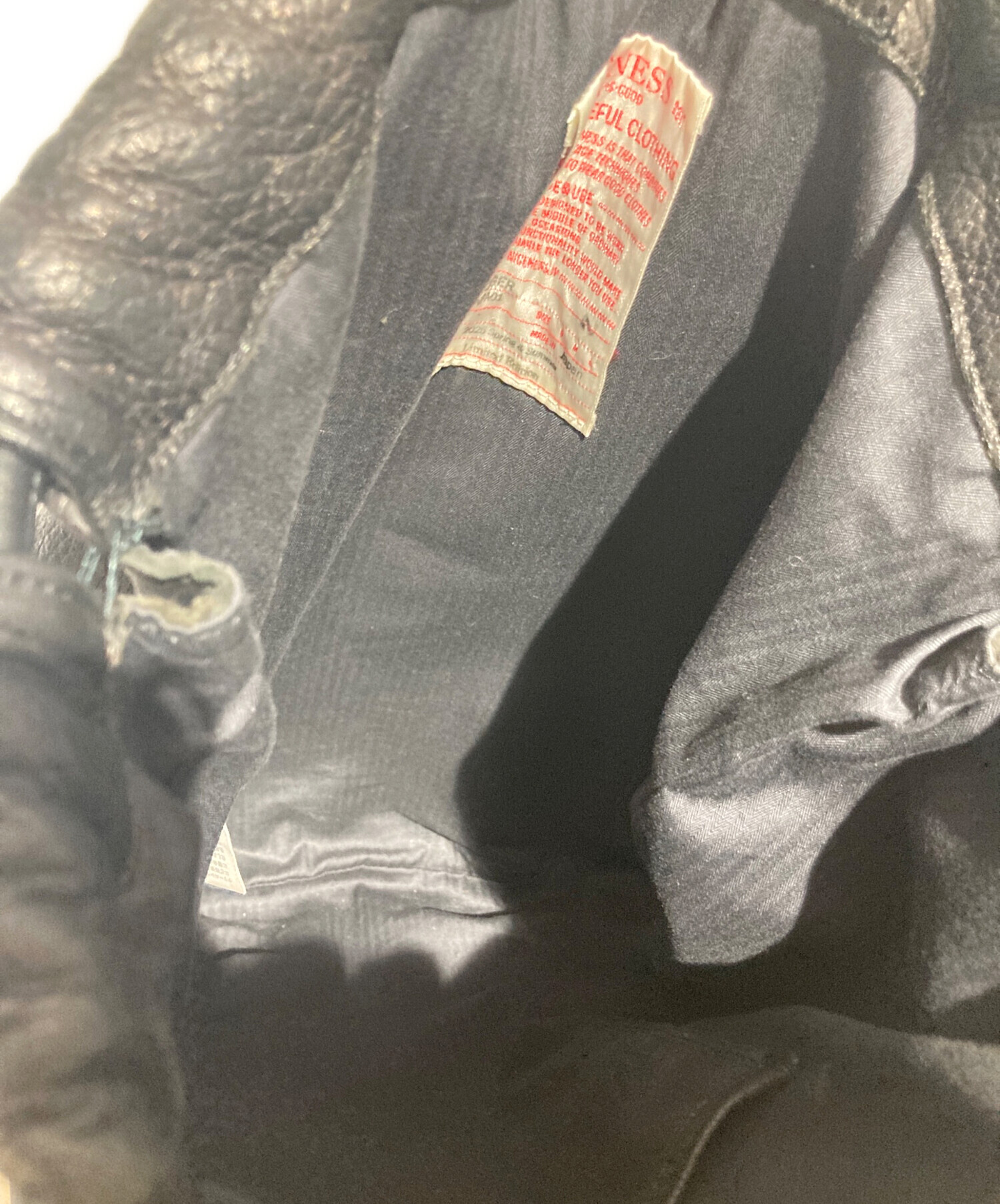中古・古着通販】NICENESS (ナイスネス) ROGER Deer Leather Knapsack