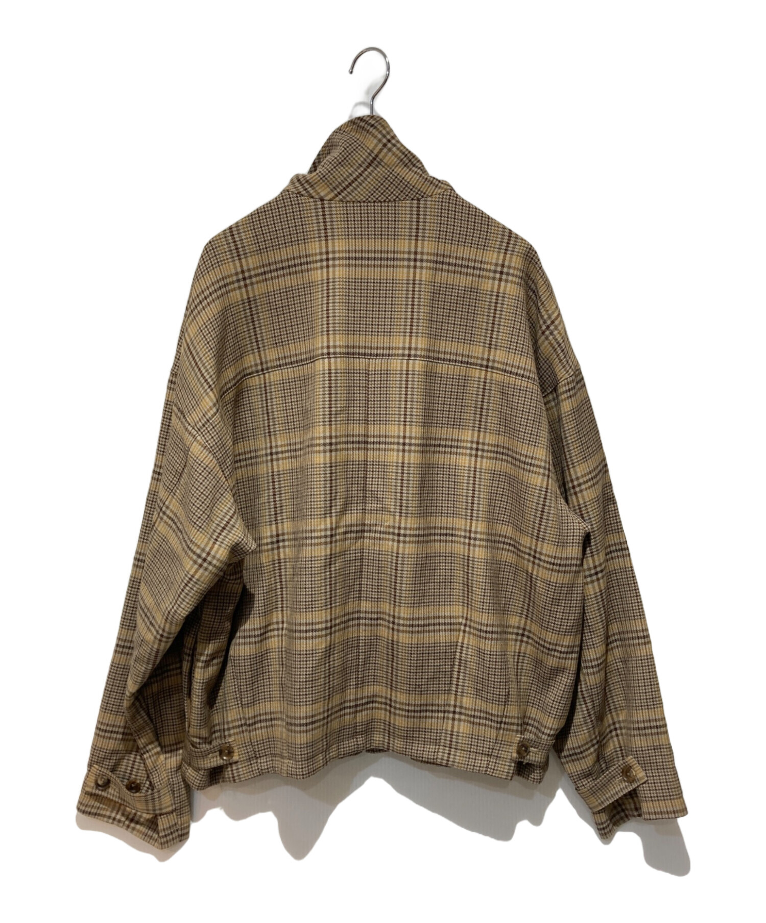 中古・古着通販】AURALEE (オーラリー) WOOL SERGE CHECK ZIP-UP