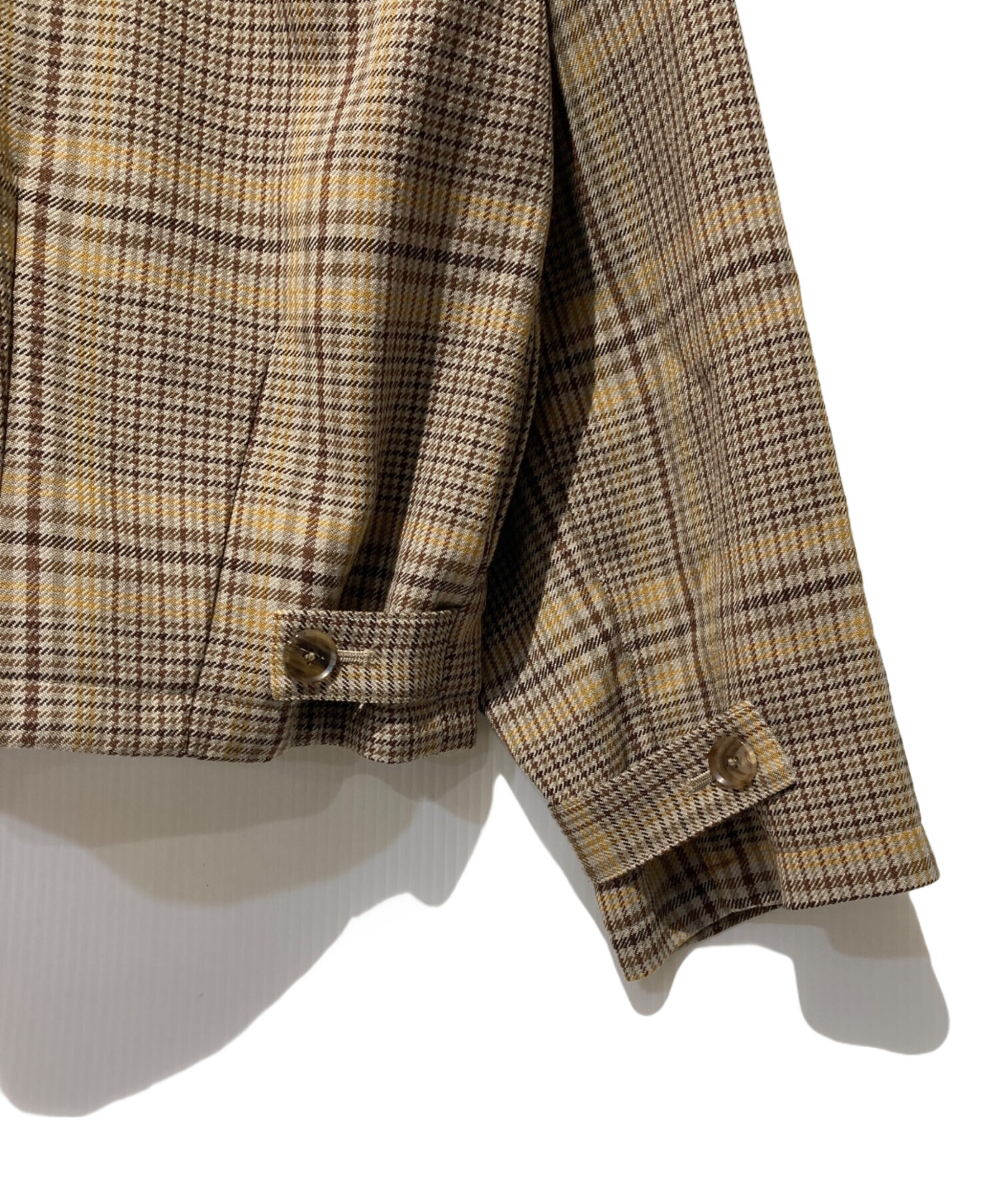 中古・古着通販】AURALEE (オーラリー) WOOL SERGE CHECK ZIP-UP