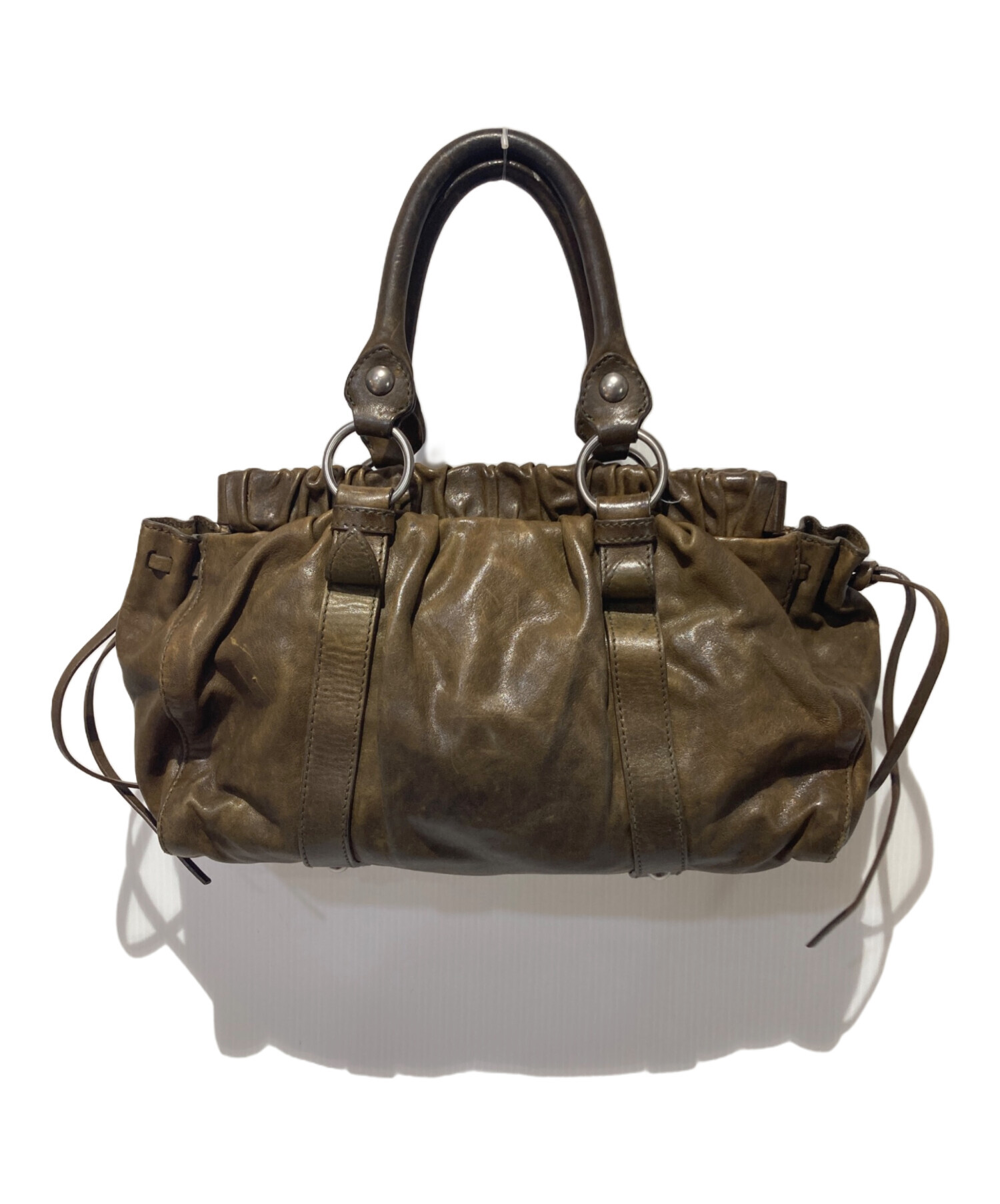 ふ*ぅ様 #ゆんの気まぐれオークション　（梅）　古代ミュウ　2種 中古・古着通販】MIU MIU (ミュウミュウ) ヴィッテロルクス2WAYバッグ