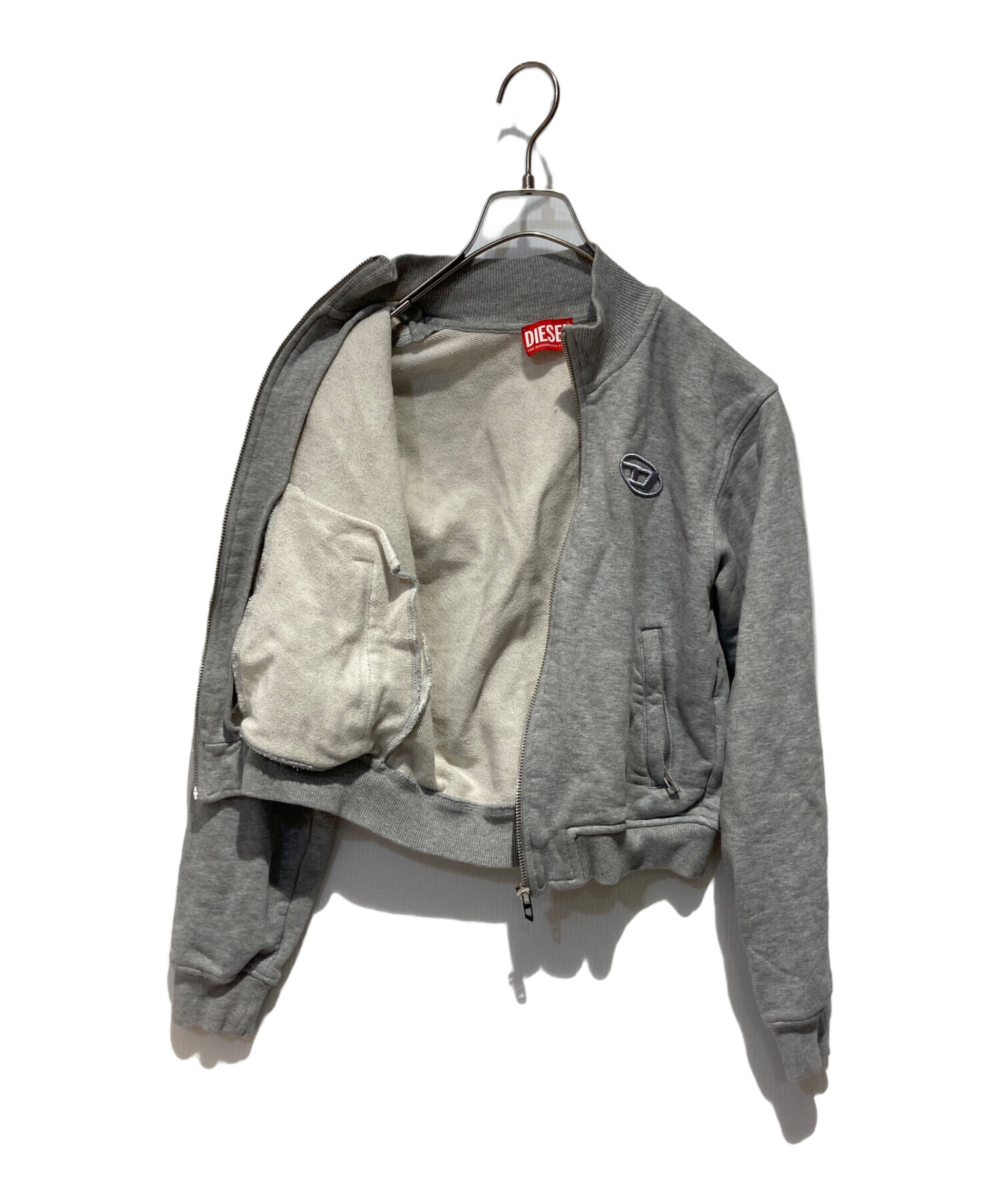 中古・古着通販】DIESEL (ディーゼル) ジップアップスウェット グレー