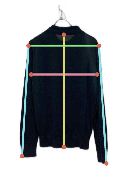 中古・古着通販】PRADA (プラダ) シルク混ニットポロシャツ ブラック 中古・古着通販】PRADA (プラダ) シルク混ニットポロシャツ ブラック