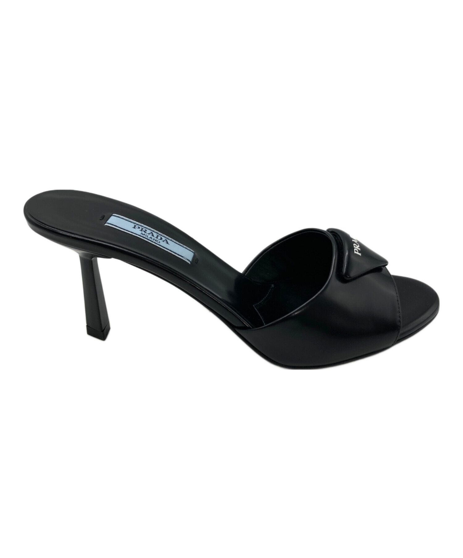 中古・古着通販】PRADA (プラダ) トライアングルロゴミュール ブラック