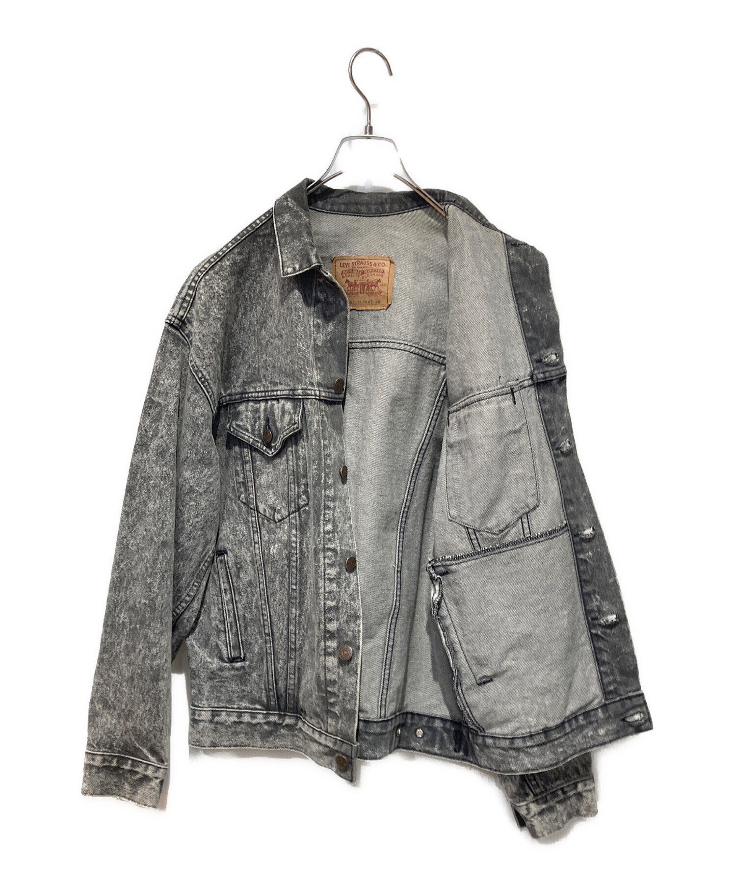 中古・古着通販】LEVI'S (リーバイス) 57508 BLACK DENIM JACKET