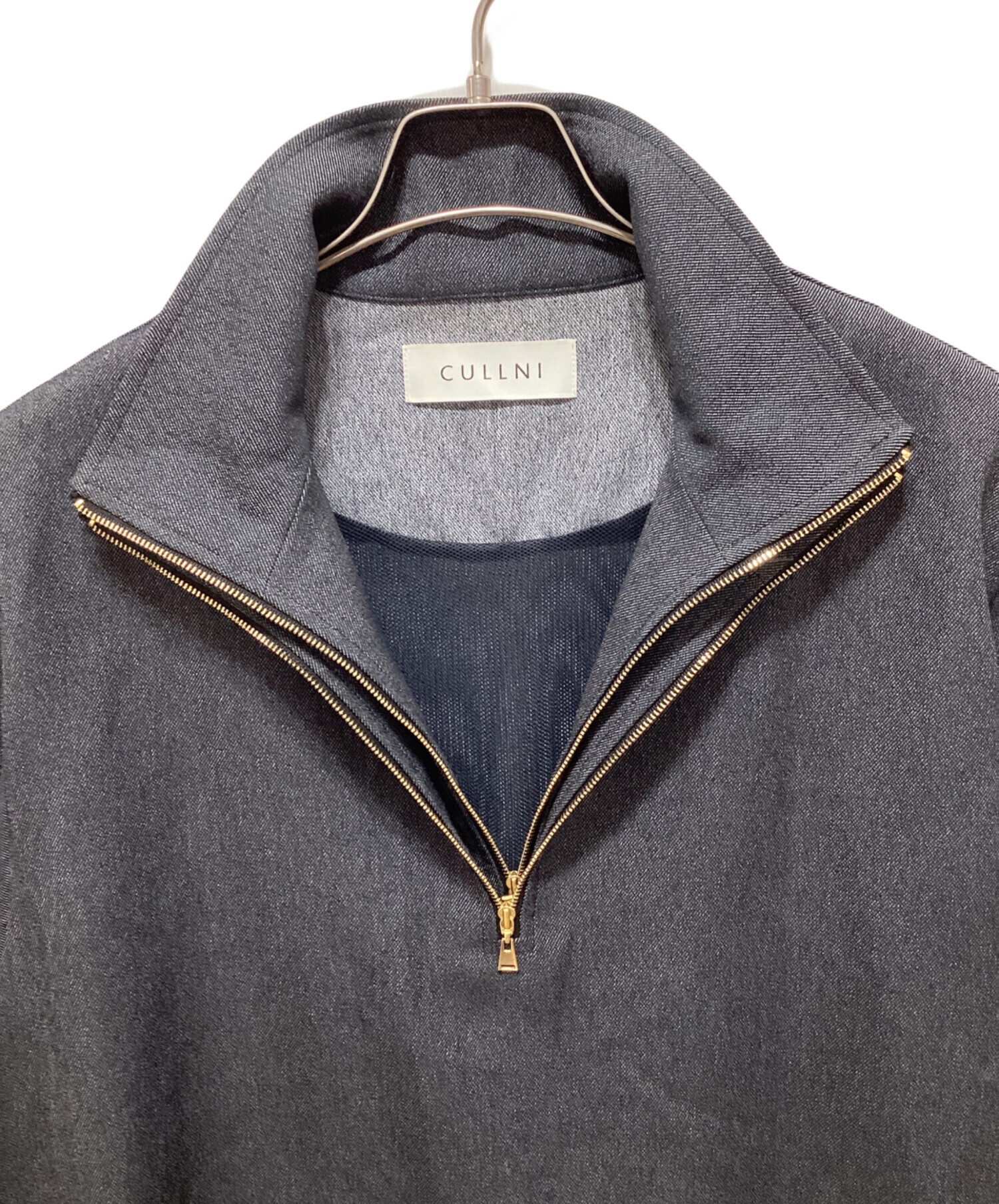 中古・古着通販】CULLNI (クルニ) Faux Denim Layered Stand Collar