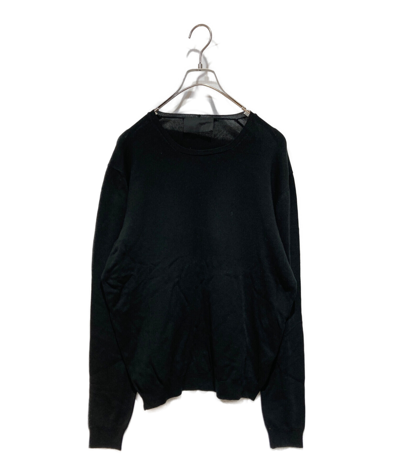 中古・古着通販】PRADA (プラダ) ウールニット ブラック サイズ:48 