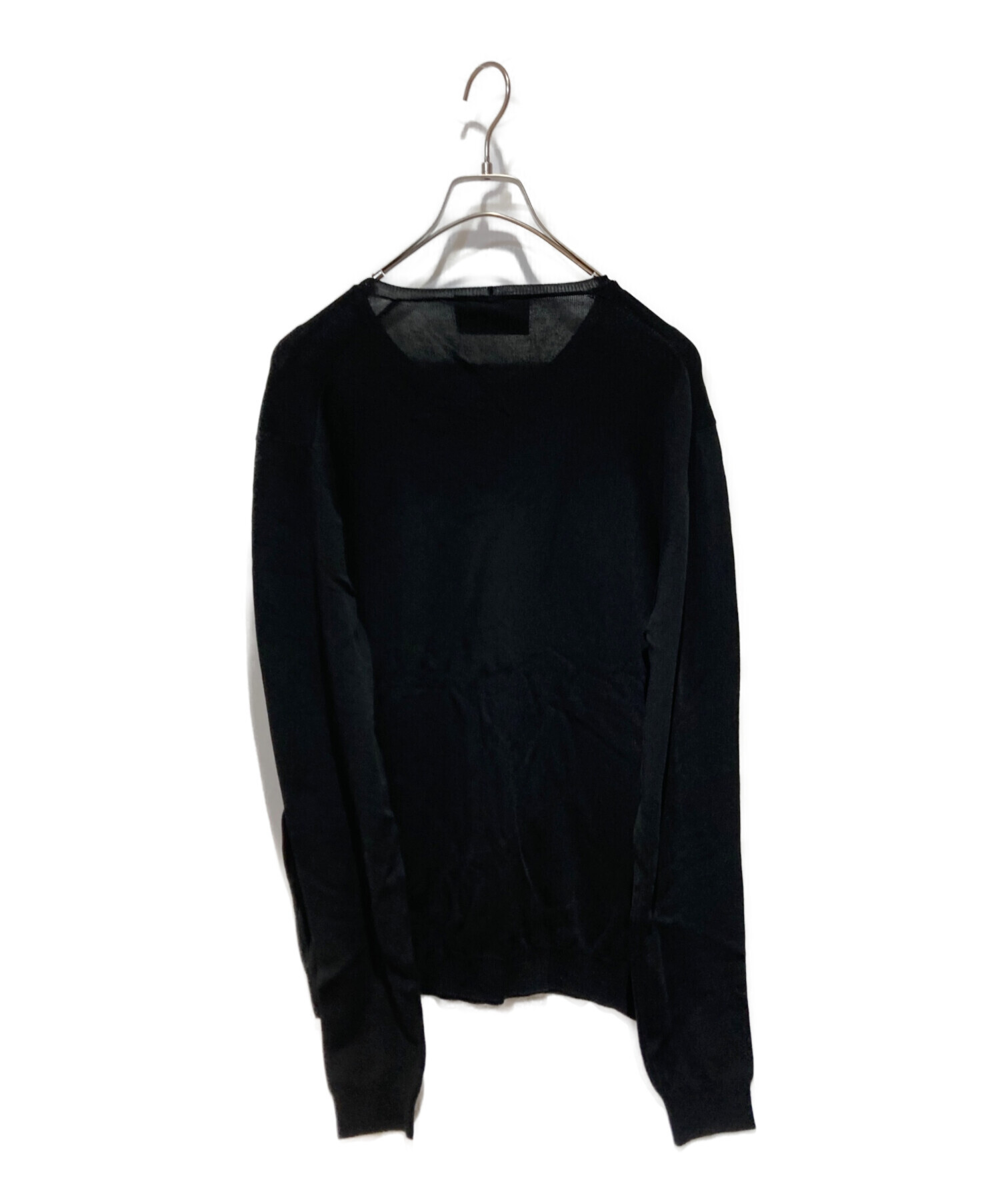 中古・古着通販】PRADA (プラダ) ウールニット ブラック サイズ:48 