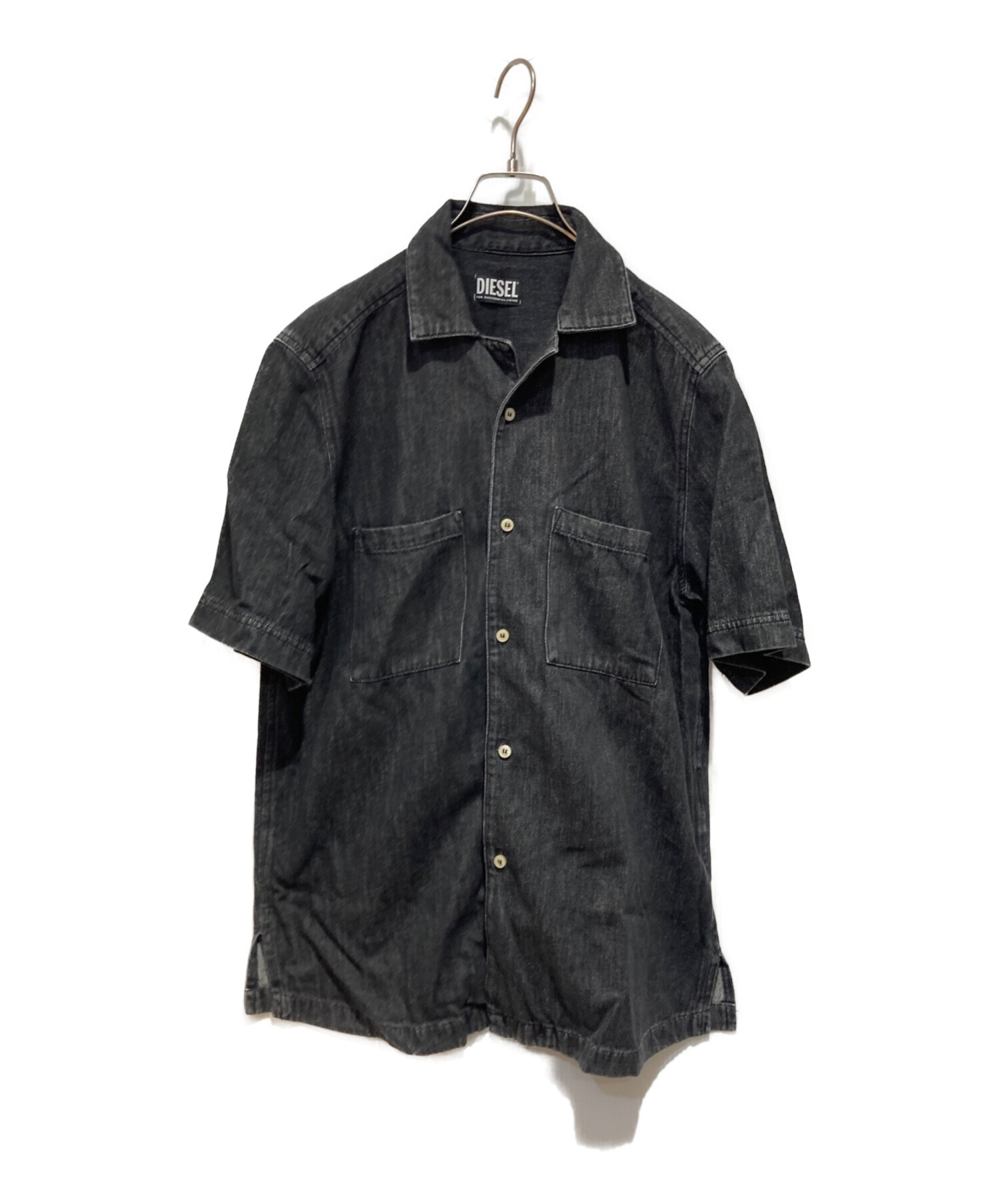 中古・古着通販】DIESEL (ディーゼル) デニムオープンカラーシャツ