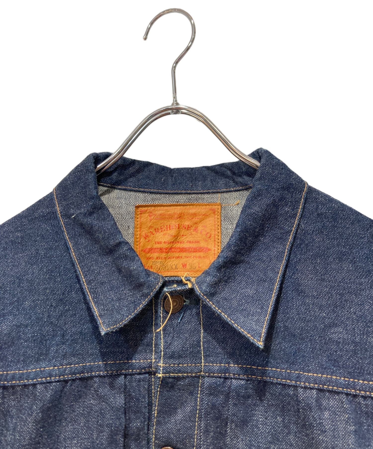 中古・古着通販】WAREHOUSE (ウエアハウス) ST TYPE DENIM JACKET