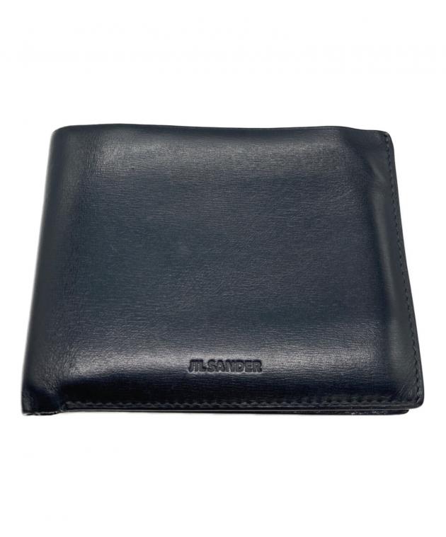 JIL SANDER 二つ折り財布 ブラック 中古・古着通販】JIL SANDER (ジルサンダー) 2つ折り財布 ブラック