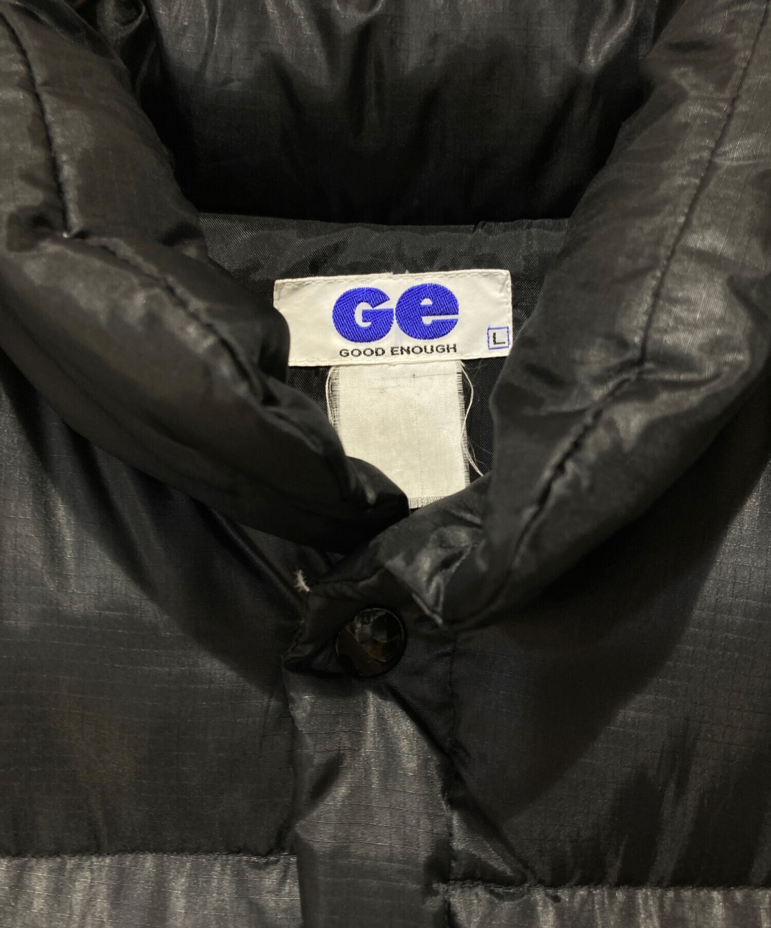 中古・古着通販】GOOD ENOUGH (グッドイナフ) ダウンベスト ブラック