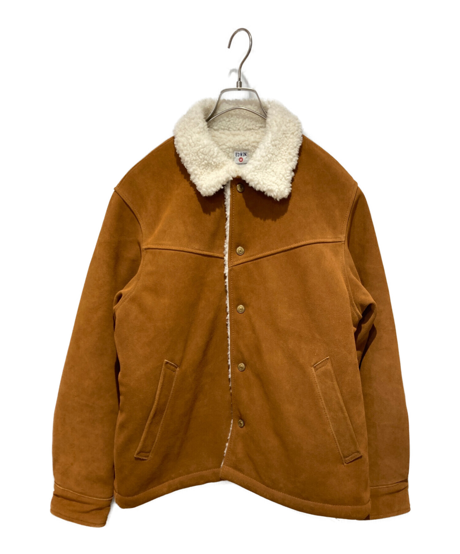 中古・古着通販】EDWIN (エドウィン) SUEDE BOA JACKET ブラウン 