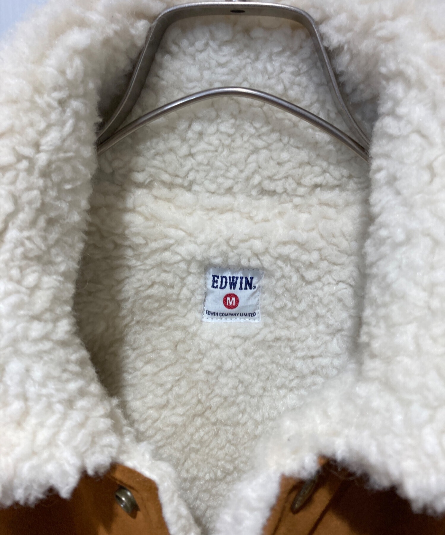 中古・古着通販】EDWIN (エドウィン) SUEDE BOA JACKET ブラウン 