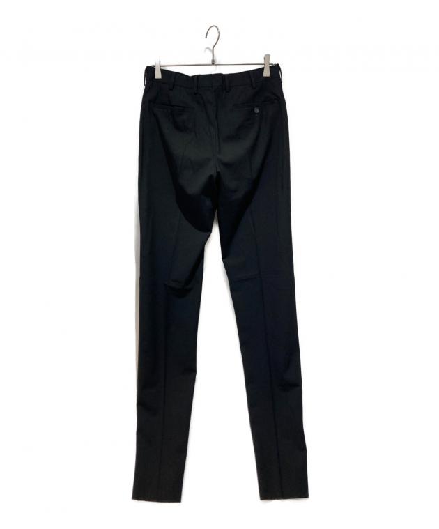中古・古着通販】PRADA (プラダ) ウールテーパードスラックス ブラック