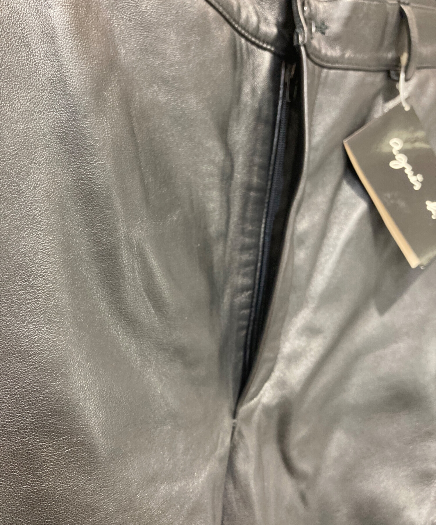 中古・古着通販】agnes b homme (アニエスベーオム) レザーパンツ
