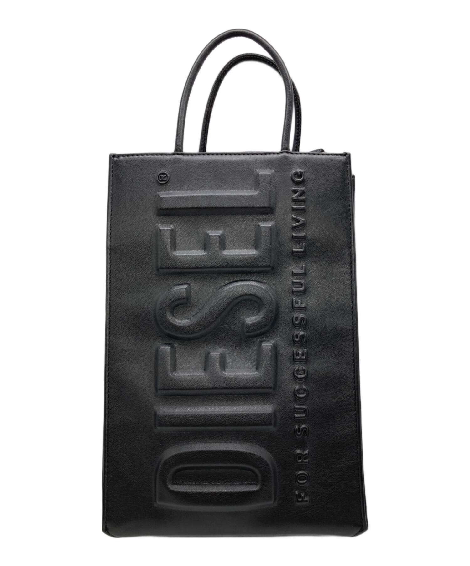 中古・古着通販】DIESEL (ディーゼル) 3Ⅾロゴトートバッグ ブラック 