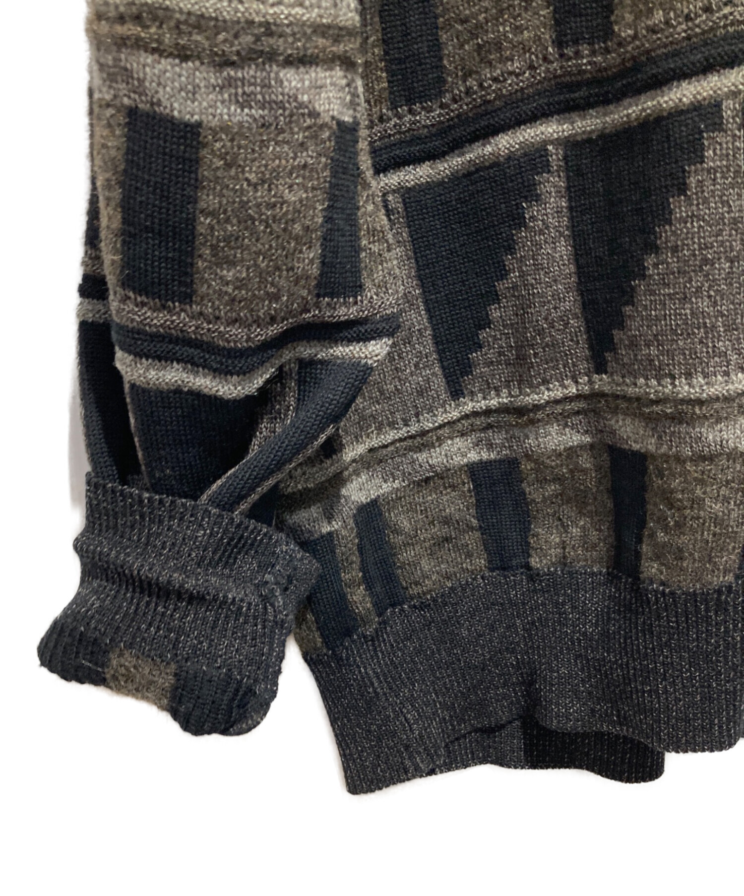 Issey Miyake オールドタグ　幾何学模様 ニットセーター 中古・古着通販】ISSEY MIYAKE MEN (イッセイミヤケメン) 幾何学柄