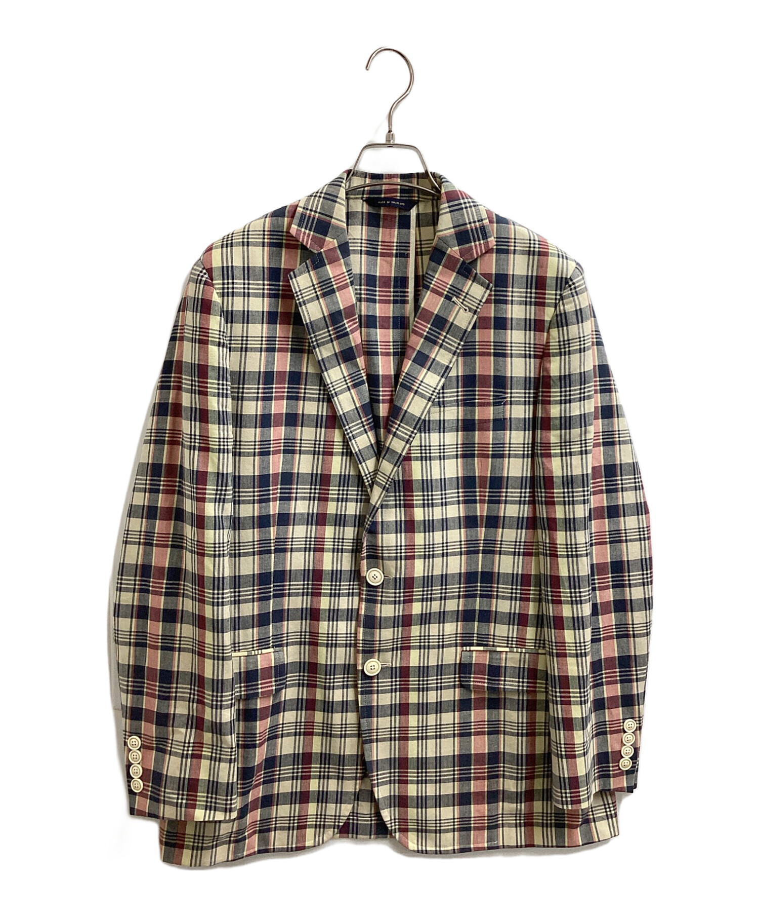 【美品】ブルックスブラザーズ×REDAテーラードジャケット チェック 38S 中古・古着通販】BROOKS BROTHERS (ブルックスブラザーズ) チェック