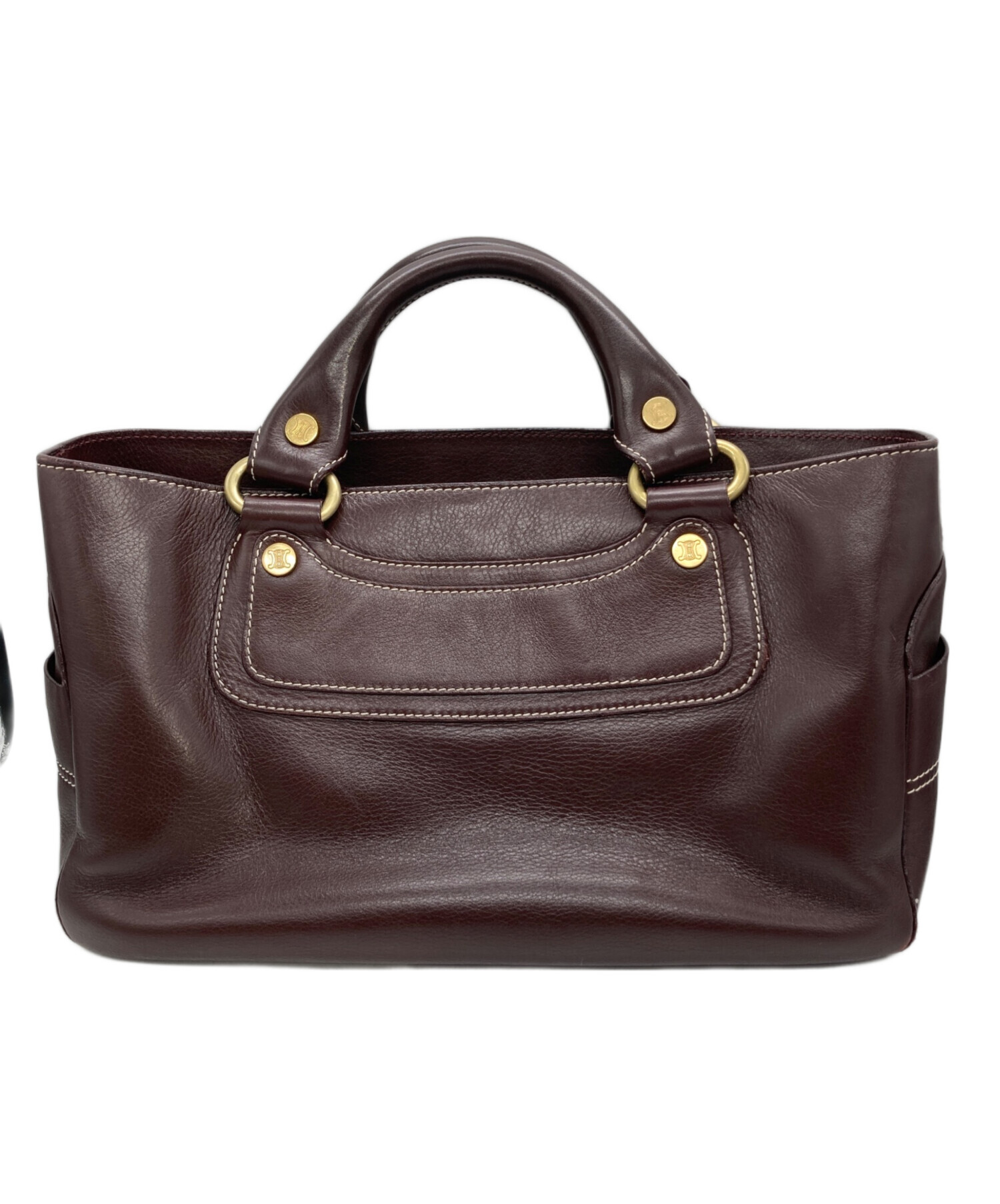 中古・古着通販】CELINE (セリーヌ) ハンドバッグ ブラウン｜ブランド
