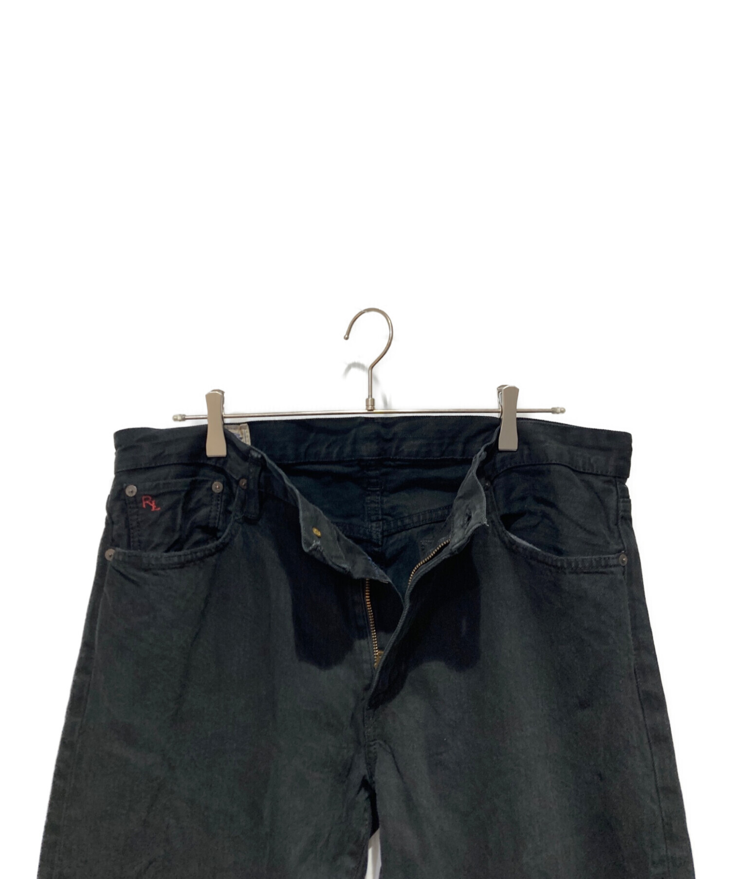 RRL ブラックデニム w34 USA製 ラルフローレン セルビッジ フェード 中古・古着通販】POLO RALPH LAUREN (ポロ・ラルフローレン