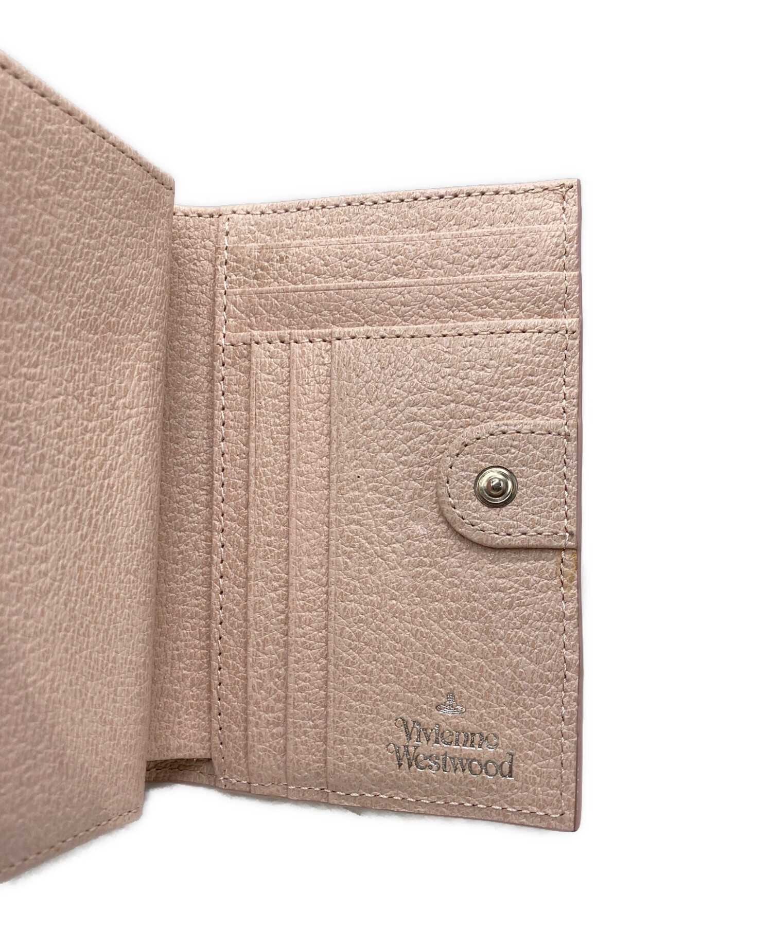 Vivienne Westwood オーブロゴ 三つ折り財布 ピンク 中古・古着通販】Vivienne Westwood (ヴィヴィアンウエストウッド