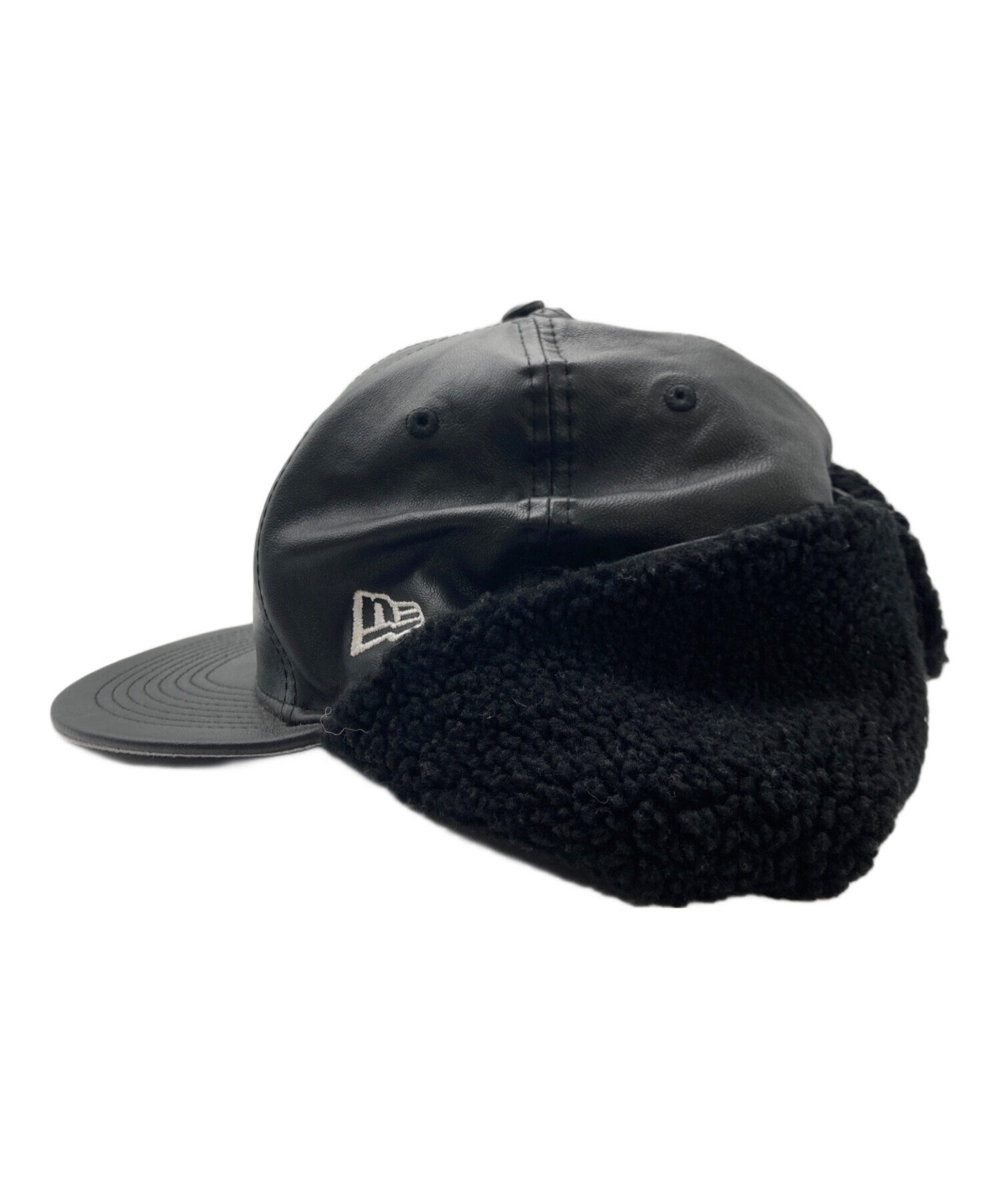 中古・古着通販】Supreme (シュプリーム) LEATHER EARFLAP BOX LOGO