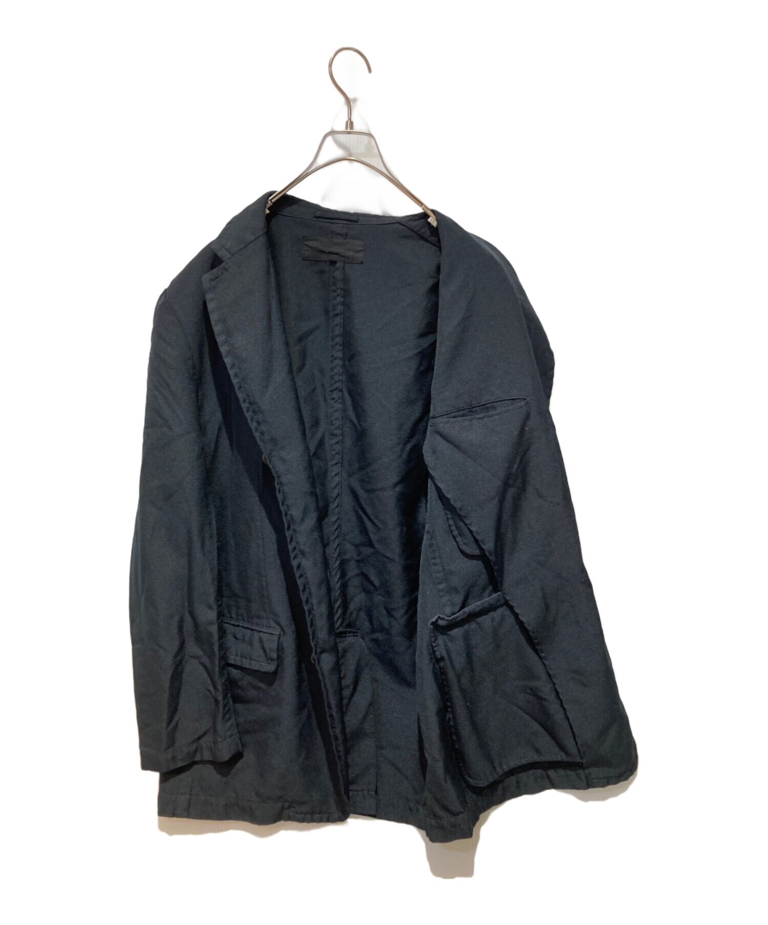 COMME des GARCONS比翼テーラードジャケット ブラック 3B 中古・古着通販】COMME des GARCONS HOMME (コムデギャルソン オム) 3B
