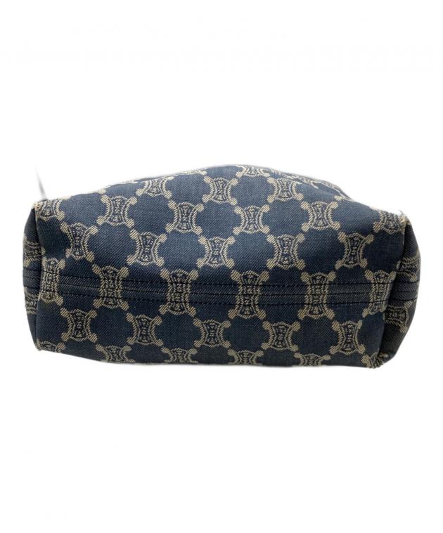 CELINE マカダム デニム トートバッグ 中古・古着通販】CELINE (セリーヌ) マカダムデニムトートバッグ
