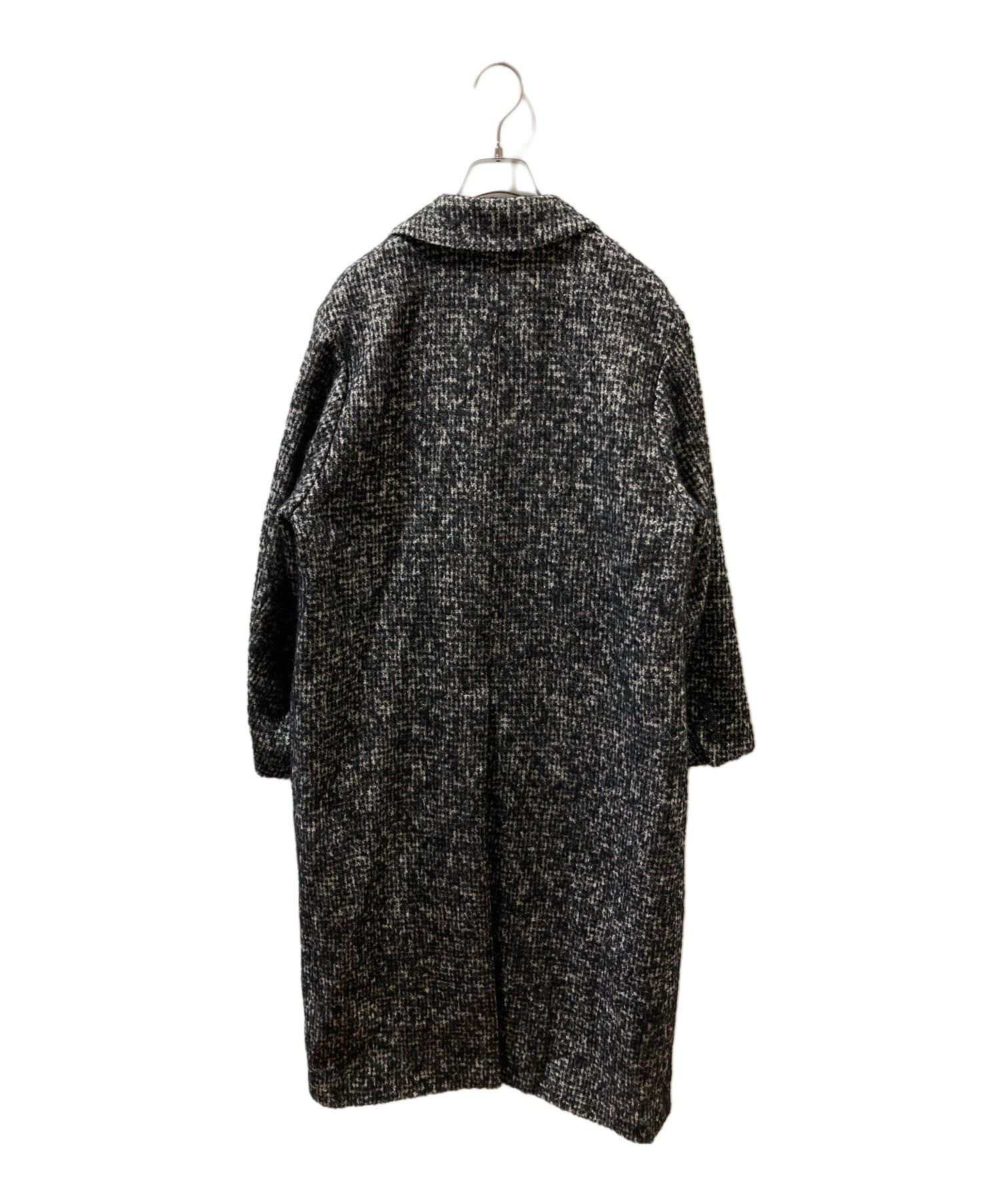 【中古品】ラトータリテ　ツイードテーラーコート　ブラックベース　36 中古・古着通販】Couture d'adam (クチュールドアダム) ツイードコート