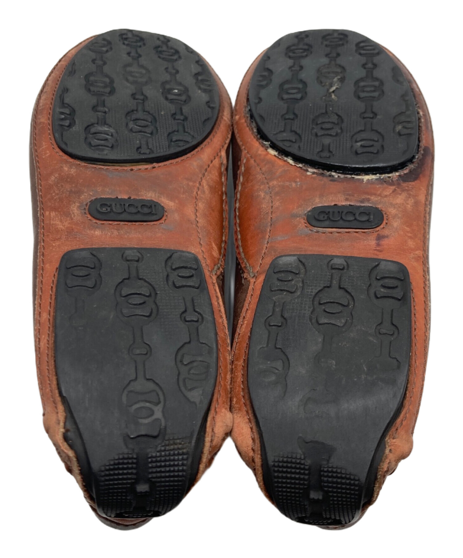 中古・古着通販】GUCCI (グッチ) ホースビットチャッカブーツ ブラウン