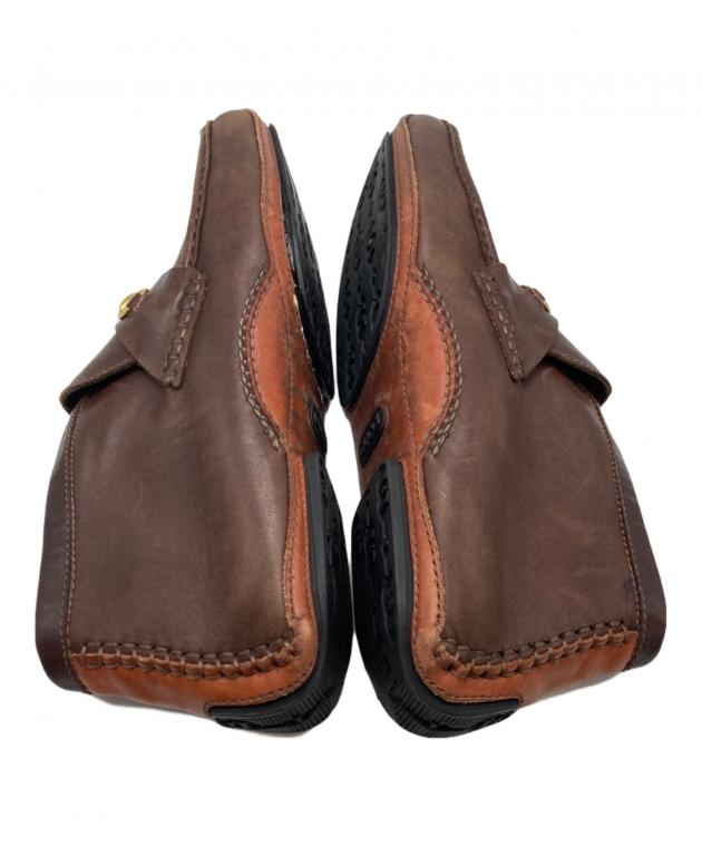 中古・古着通販】GUCCI (グッチ) ホースビットチャッカブーツ ブラウン