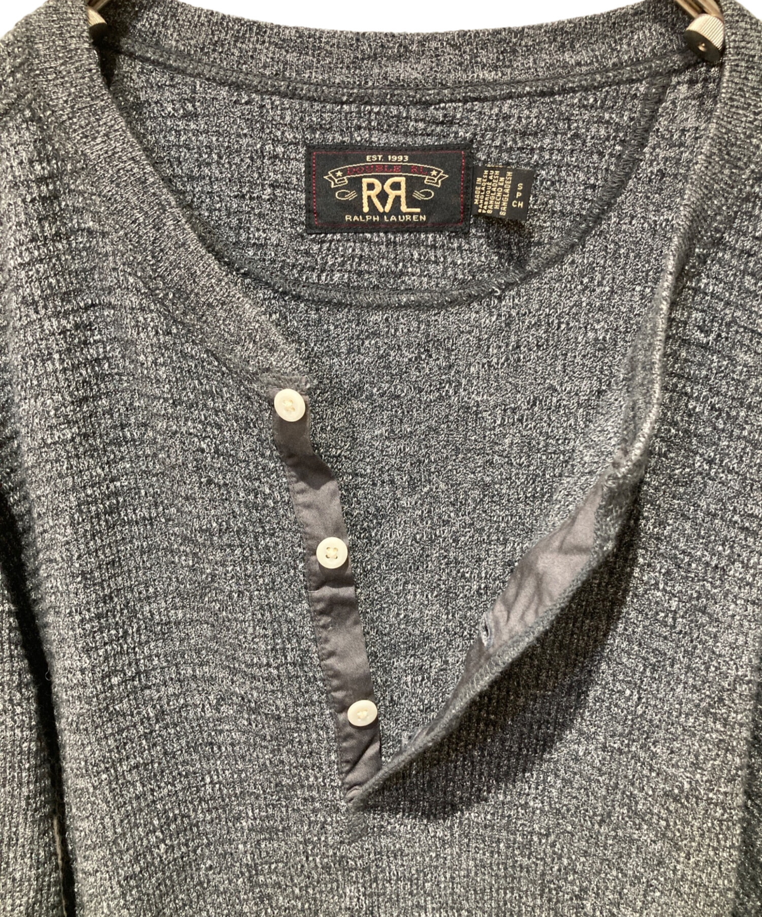 中古・古着通販】RRL (ダブルアールエル) ヘンリーネックカットソー